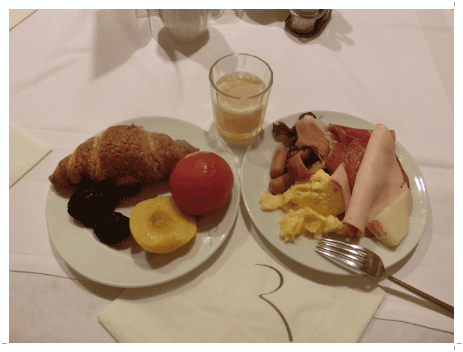今日の朝食 今日の朝食