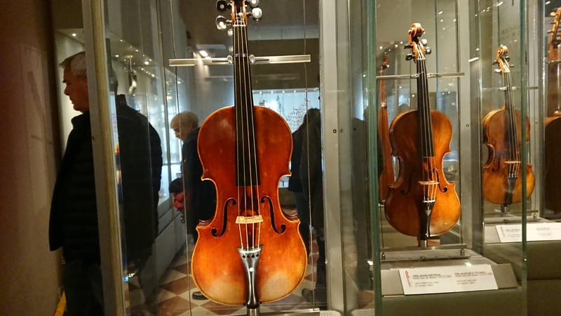 バイオリンの展示