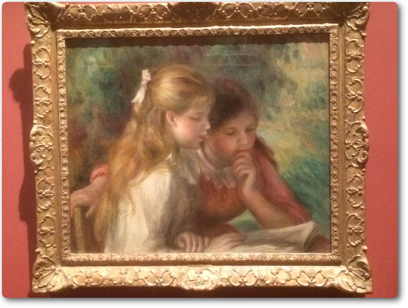 ルノワールの｢読書する二人の少女｣