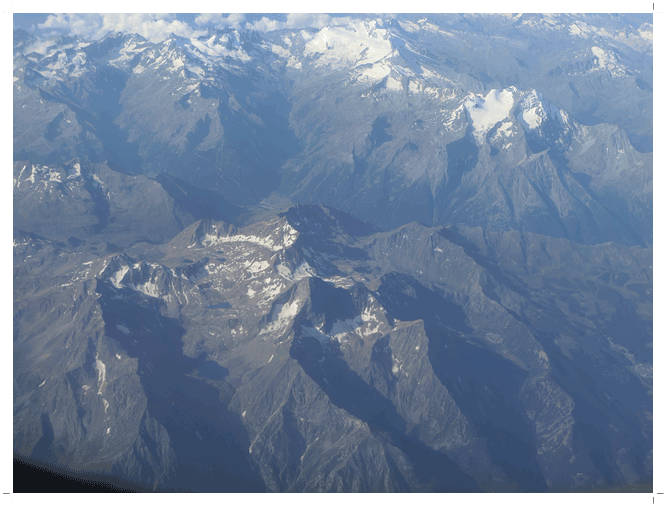 アルプス山脈の氷河地形