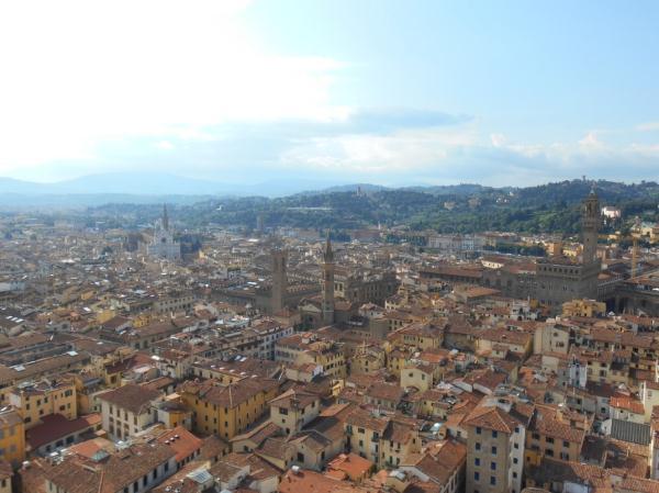 頂上からのフィレンツェの街並み